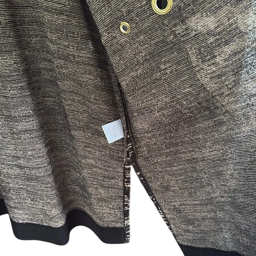 NWT Ming Wang Open Front Grommet Sweater Size Large Retail $295.00